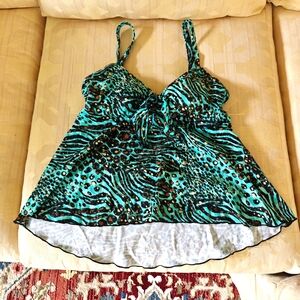 Tankini Swim Top, Size 10